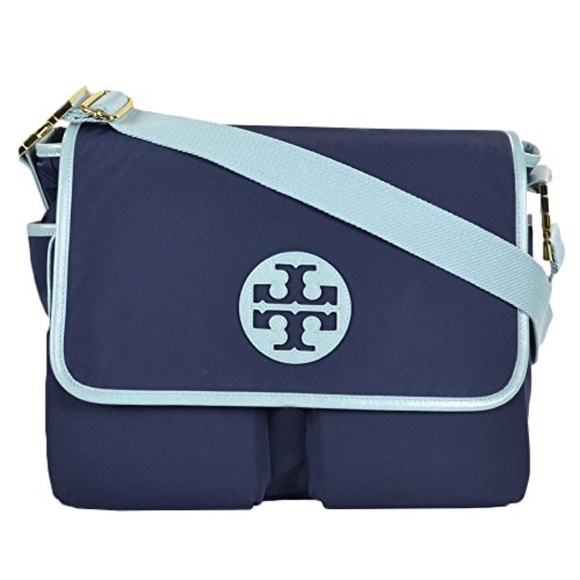 Tory Burch Handbags - TORY BURCH BLUE BILLY DIAPER BABY BAG